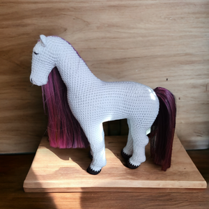Horgolt ló - játék & sport - plüssállat & játékfigura - ló - Meska.hu