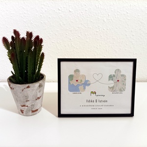 Puzzle, love, egyedi ajándék, térkép, évforduló ajándék, első találkozás, szerelem , a mi történetünk, randi, valentin - Meska.hu