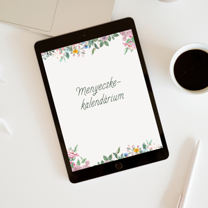 Menyecske-Kalendárium (digitális, azonnal letölthető) - otthon & életmód - papír, írószer - jegyzetfüzet & napló - Meska.hu