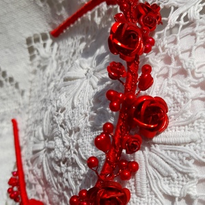 Piros  hajpánt.  - Meska.hu