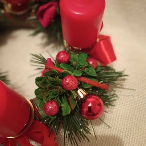 Adventi koszorú  - karácsony - adventi díszek - adventi koszorú - Meska.hu