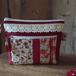 Neszeszer, pénztárca, mobiltartó, zsepitartó patchwork mintával - táska & tok - kézitáska & válltáska - Meska.hu