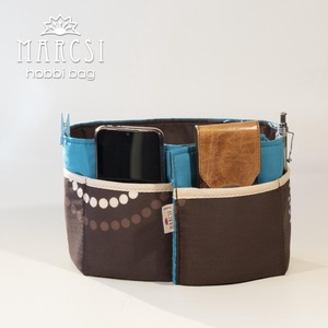 Táskarendező, sok zsebes tároló, neszeszer. Minden táskába kompatibilis. - táska & tok - kézitáska & válltáska - belső rendező - Meska.hu