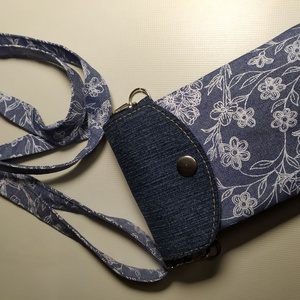 Válltáska, Crossbody, Virágmintás textilből készült, divatos parti táska, fesztivál táska. - táska & tok - kézitáska & válltáska - vállon átvethető táska - Meska.hu
