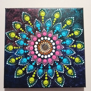 Mandala vászonkép., Otthon & Életmód, Dekoráció, Kép & Falikép, Vászonkép, , MESKA