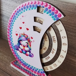 Unikornis öröknaptár  - otthon & életmód - dekoráció - fali és függő dekoráció - falinaptár & öröknaptár - Meska.hu