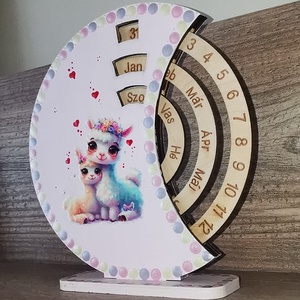 Lámás öröknaptár  - otthon & életmód - dekoráció - fali és függő dekoráció - falinaptár & öröknaptár - Meska.hu