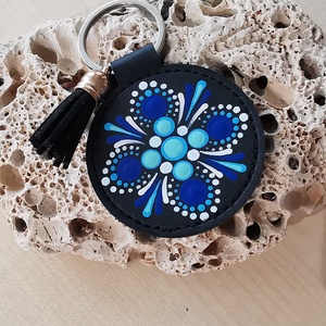 Mandalamintás kulcstartó  - táska & tok - kulcstartó & táskadísz - kulcstartó - Meska.hu