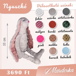 Nyuszi plüss lógó fülekkel - játék & sport - plüssállat & játékfigura - nyuszi - Meska.hu