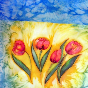 Tulipános sál -  - Meska.hu