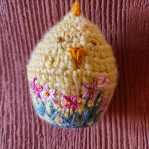 Horgolt csibe - otthon & életmód - dekoráció - dísztárgy - Meska.hu