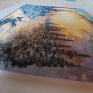 Akrilfestmény: A tél - művészet - festmény - akril - Meska.hu