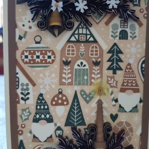 Karácsonyi képeslap - karácsony - karácsonyi ajándékozás - karácsonyi képeslap, üdvözlőlap, ajándékkísérő - Meska.hu