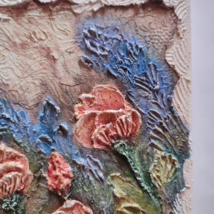 Akrilfestmény: Virágok - művészet - festmény - akril - Meska.hu