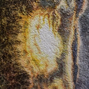 Akrilfestmény: Naplemente a tónál - művészet - festmény - akril - Meska.hu