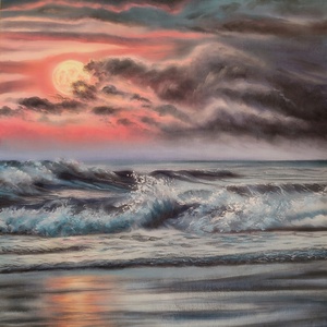 Olajfestmény: Holdfényben - Meska.hu