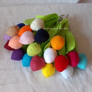 Textil tulipán (bimbós, 20 db) -  - Meska.hu