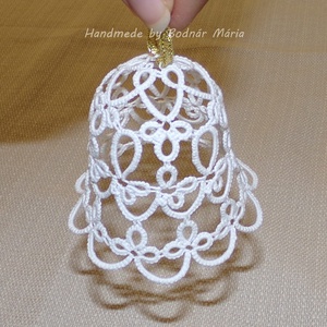 Csipke harang (Csipke csengő) - karácsony - karácsonyi lakásdekoráció - karácsonyfadíszek - Meska.hu