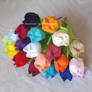 Textil tulipán ( 20 db) - otthon & életmód - dekoráció - Meska.hu