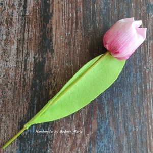 Textil tulipán, kézzel festett többféle színben - otthon & életmód - dekoráció - virágdísz és tartó - csokor & virágdísz - Meska.hu