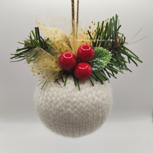 Karácsonyi gömb dísz - karácsony - karácsonyi lakásdekoráció - karácsonyfadíszek - Meska.hu