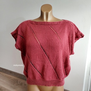 Kötött mellény XS-XXL méret - ruha & divat - női ruha - mellény - Meska.hu