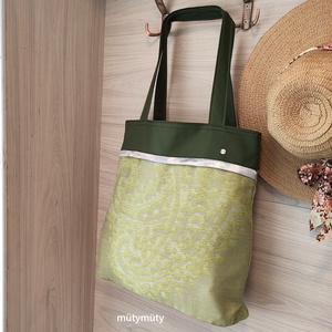 Textil táska, bevásárló táska, shopper (zöld) - táska & tok - bevásárlás & shopper táska - shopper, textiltáska, szatyor - Meska.hu