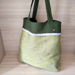 Textil táska, bevásárló táska, shopper (zöld) - táska & tok - bevásárlás & shopper táska - shopper, textiltáska, szatyor - Meska.hu
