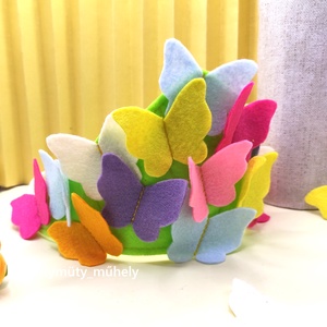 Pillangós fejdísz (zöld) - ruha & divat - jelmez & álarc - álarc - Meska.hu