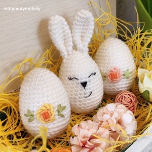 Húsvéti dekorációs csomag (2 tojás 1 nyuszi) többféle - Meska.hu