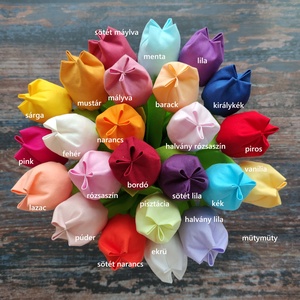 Textil tulipán (több szín), örökvirág, örökcsokor - otthon & életmód - dekoráció - virágdísz és tartó - csokor & virágdísz - Meska.hu