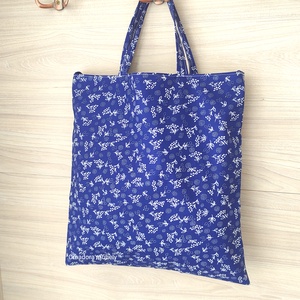 Textil bevásárló táska szatyor, kékfestő jellegű - táska & tok - bevásárlás & shopper táska - shopper, textiltáska, szatyor - Meska.hu