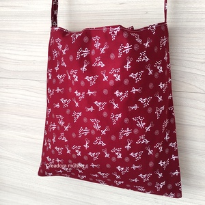 Textil bevásárló táska szatyor, bordó - táska & tok - bevásárlás & shopper táska - shopper, textiltáska, szatyor - Meska.hu