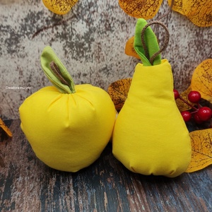 Alma és körte textil dekoráció, többféle, Otthon & Életmód, Dekoráció, Dísztárgy, Varrás, MESKA