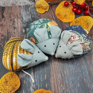 Kisegér, őszi dekoració, textil figura - otthon & életmód - dekoráció - dísztárgy - Meska.hu