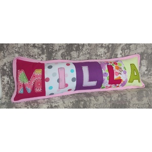 Neves párna, feliratos párna rózsaszín-lila színek - otthon & életmód - babaszoba, gyerekszoba - babaszoba, gyerekszoba - Meska.hu