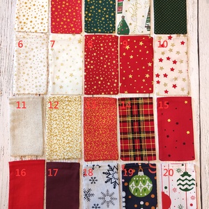 Adventi naptár zsákok kiegészítőkkel, egyedi összeállításban - karácsony - adventi díszek - adventi naptár - Meska.hu