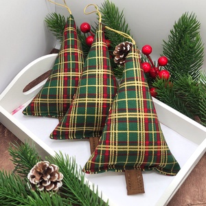 Textil fenyőfa, karácsonyfa - karácsony - karácsonyi lakásdekoráció - karácsonyi lakásdíszek - Meska.hu