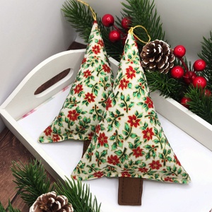 Textil fenyőfa, karácsonyfa - karácsony - karácsonyi lakásdekoráció - karácsonyi lakásdíszek - Meska.hu