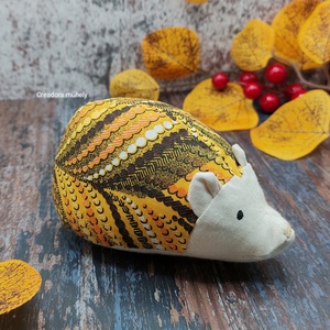 Süni, őszi dekoráció, textil figura, lakásdekoráció, Otthon & Életmód, Dekoráció, Dísztárgy, Varrás, MESKA