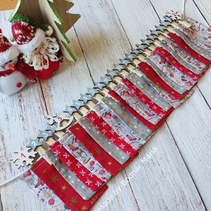 Adventi naptár, piros-szürke színek, többféle - Meska.hu