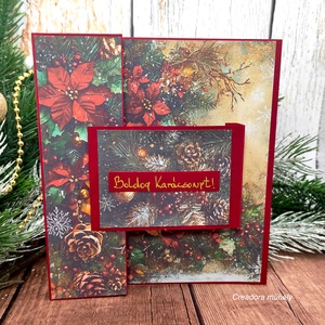 Karácsonyi képeslap - karácsony - karácsonyi ajándékozás - karácsonyi képeslap, üdvözlőlap, ajándékkísérő - Meska.hu