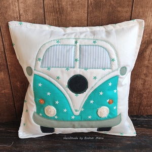 VW buszos párnahuzat több színben - otthon & életmód - babaszoba, gyerekszoba - gyerek díszpárna - Meska.hu
