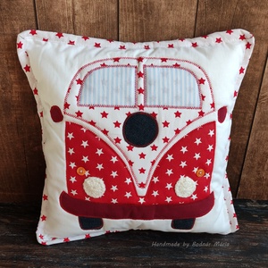 VW buszos párnahuzat több színben, Otthon & Életmód, Babaszoba, gyerekszoba, Gyerek díszpárna, Varrás, Patchwork, foltvarrás, MESKA