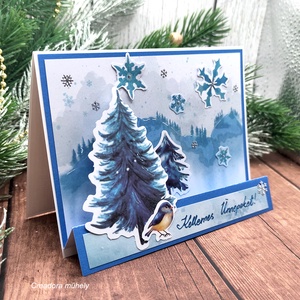 Karácsonyi képeslap - karácsony - karácsonyi ajándékozás - karácsonyi képeslap, üdvözlőlap, ajándékkísérő - Meska.hu