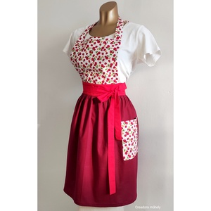 Csinos női kötény - otthon & életmód - konyhafelszerelés, tálalás - konyhai textil - kötény - Meska.hu