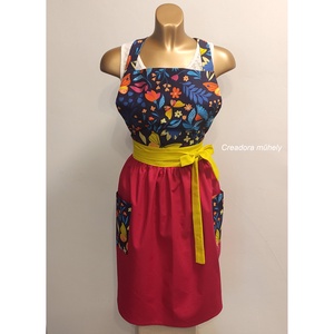 Csinos női kötény, Otthon & Életmód, Konyhafelszerelés, tálalás, Konyhai textil, Kötény, Varrás, MESKA