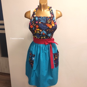 Csinos női kötény - otthon & életmód - konyhafelszerelés, tálalás - konyhai textil - kötény - Meska.hu