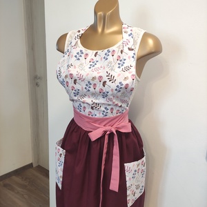 Csinos női kötény - otthon & életmód - konyhafelszerelés, tálalás - konyhai textil - kötény - Meska.hu