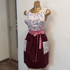 Csinos női kötény - otthon & életmód - konyhafelszerelés, tálalás - konyhai textil - kötény - Meska.hu